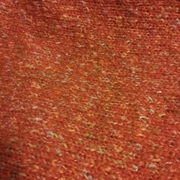 Democracy women's size M orange multicolored cardigan sweater with gray trim - Picture 14 of 14